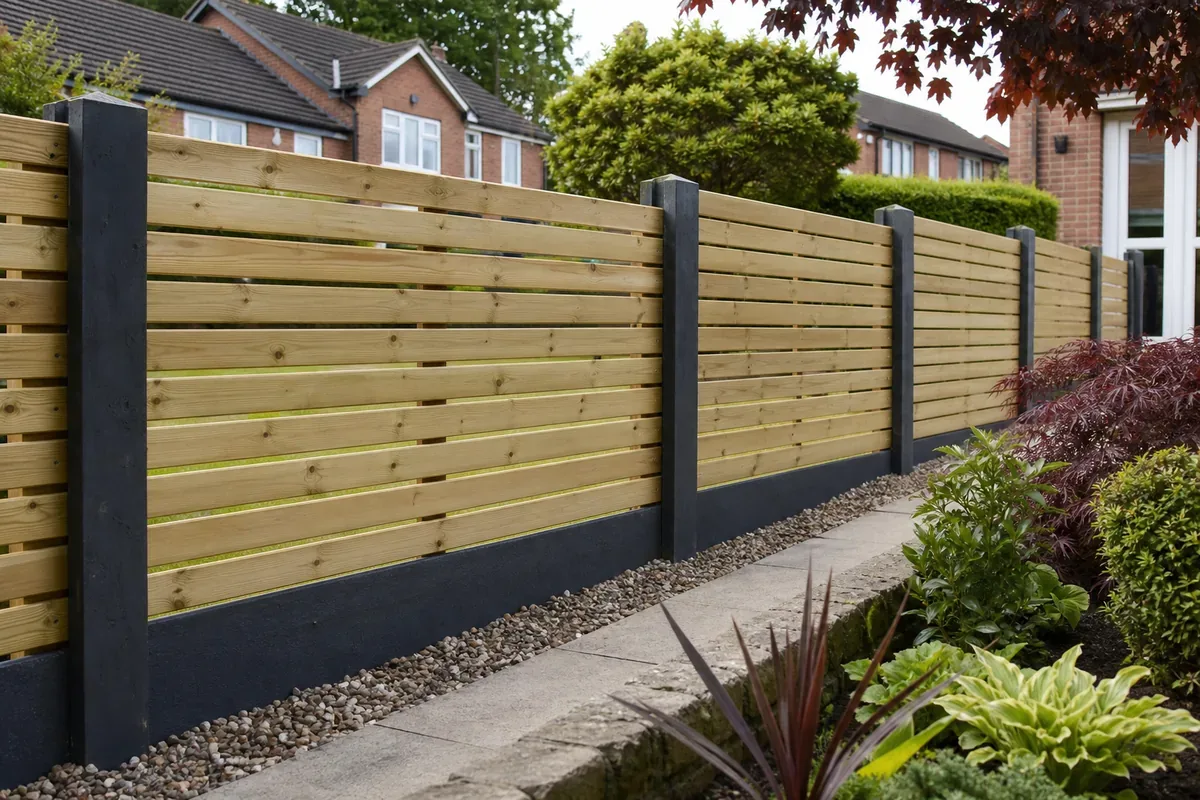 Garden fencing in Horwich, Bolton